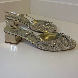 Sophia Webster Pirouette Ballet Bow Slingback Gold NWT Size 40